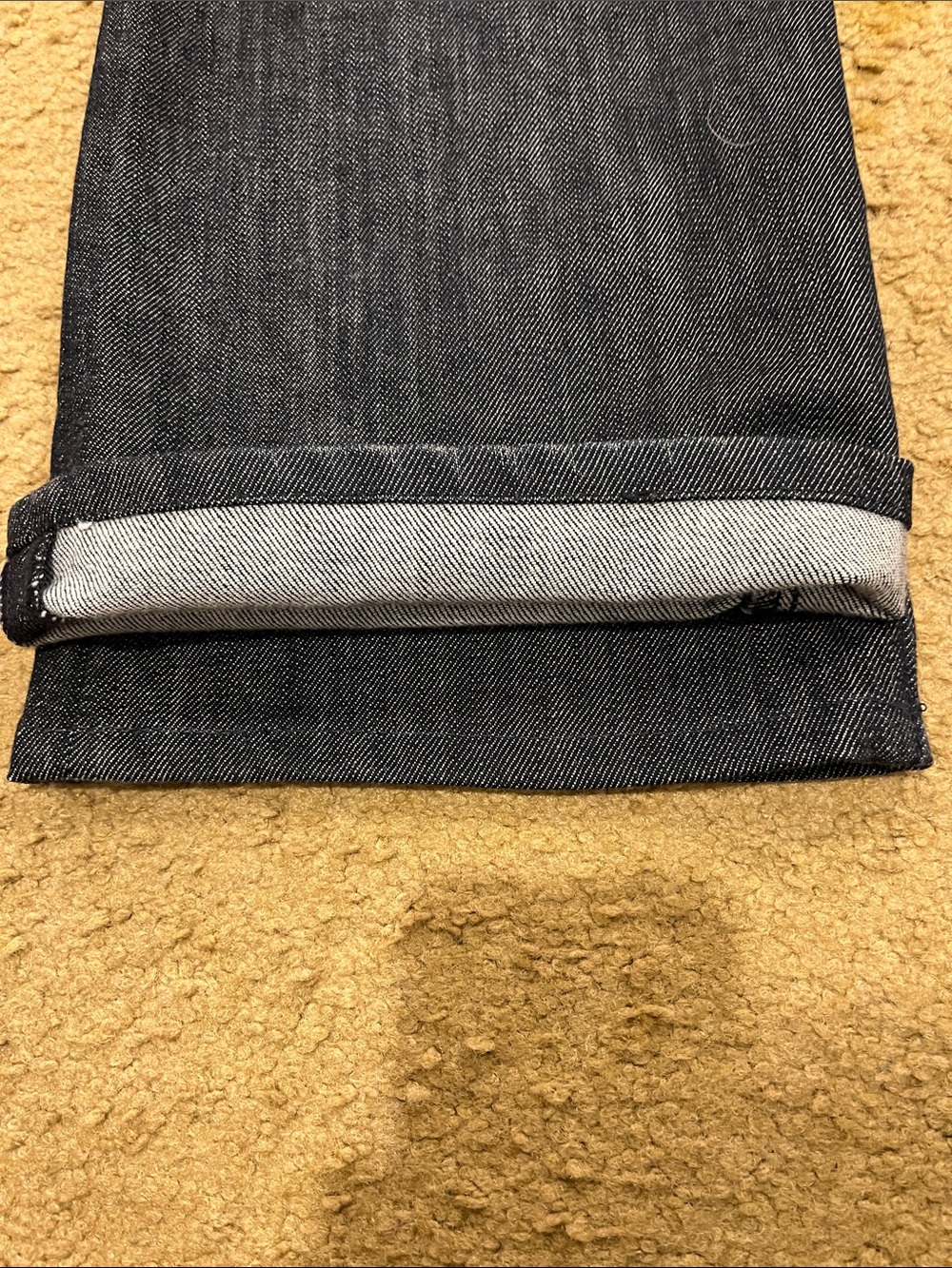 7 For All Mankind Boot Cut Dark Indigo Jeans 34 - Picture 8 of 9